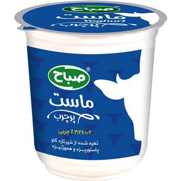 ماست ۶۰۰ گرمی ۳/۲چربی صباح