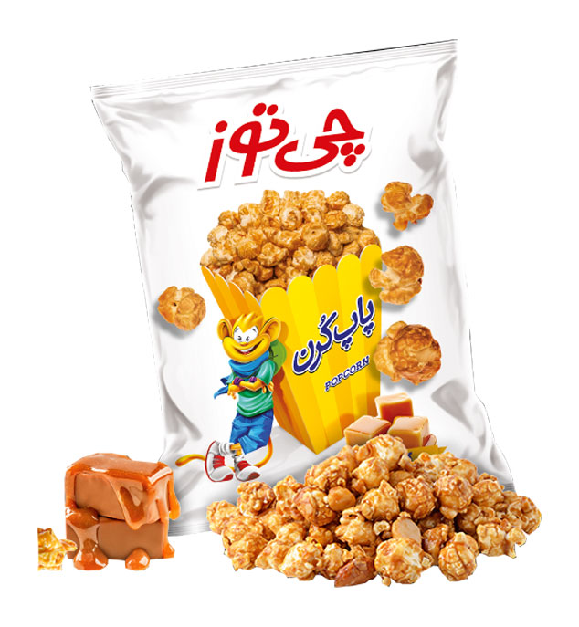 پاپ کرن کاراملی بزرگ چی توز